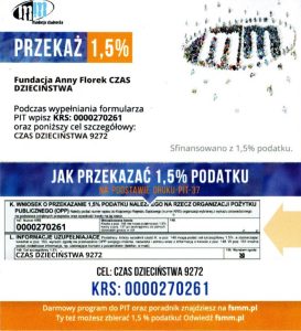 Przekaż 1.5% podatku