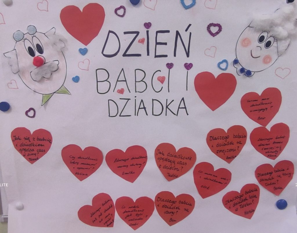 Zapytajki grupy 1 do tematu "Dzień Babci i Dziadka"
