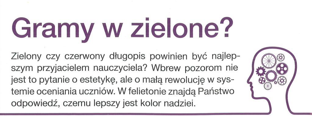 Wstęp do artykułu w miesięczniku Dyrektor Szkoły.