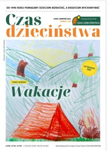 Okładka czasopisma "Czas Dzieciństwa" (lipiec-sierpień 2023)