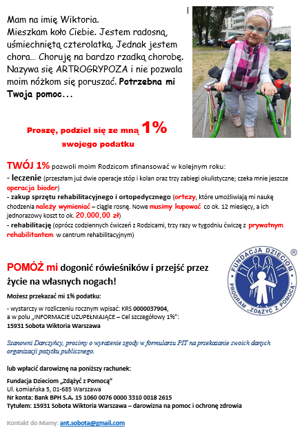 1% podatku dla Wiktorii