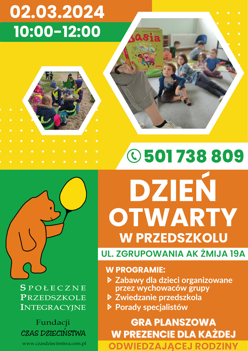 Dzień otwarty w przedszkolu przy ul. AK Żmija