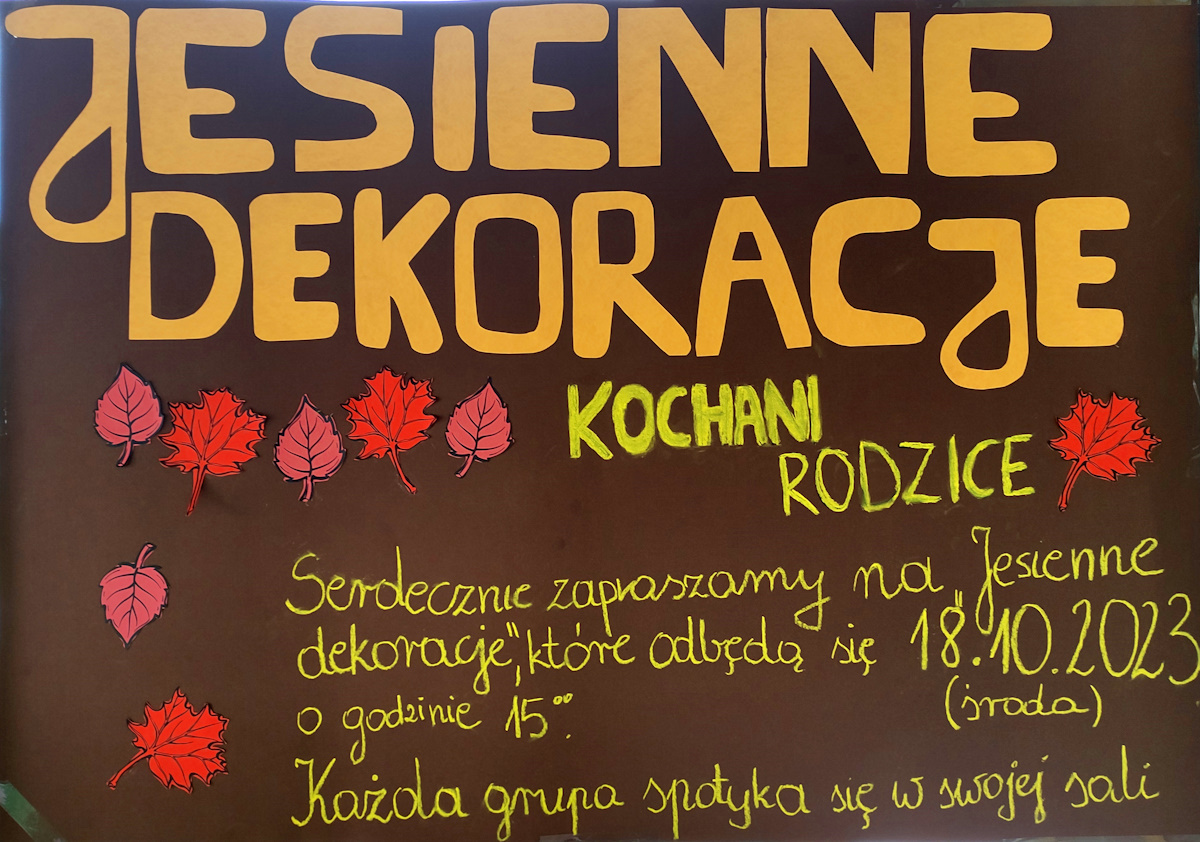 Jesienne dekoracje 18.10.23 (Wolumen)