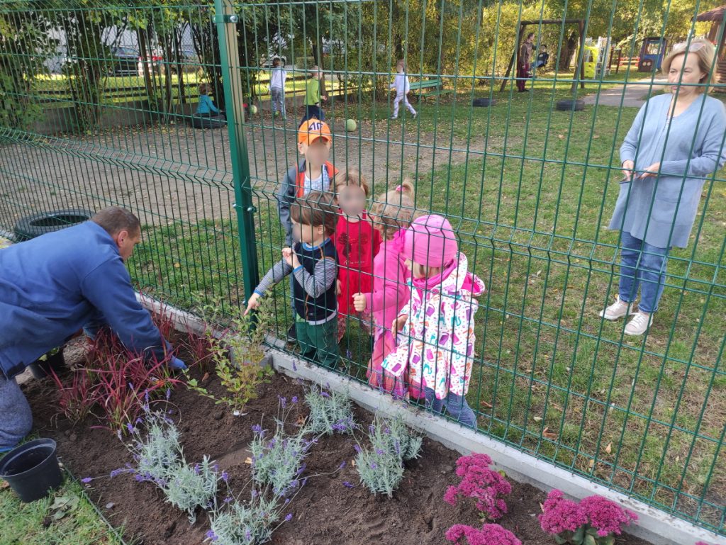 Sadzenie kwiatów w nowym ogródku