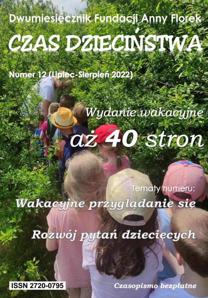 12. numer czasopisma "Czas Dzieciństwa". Temat numeru "wakacje".