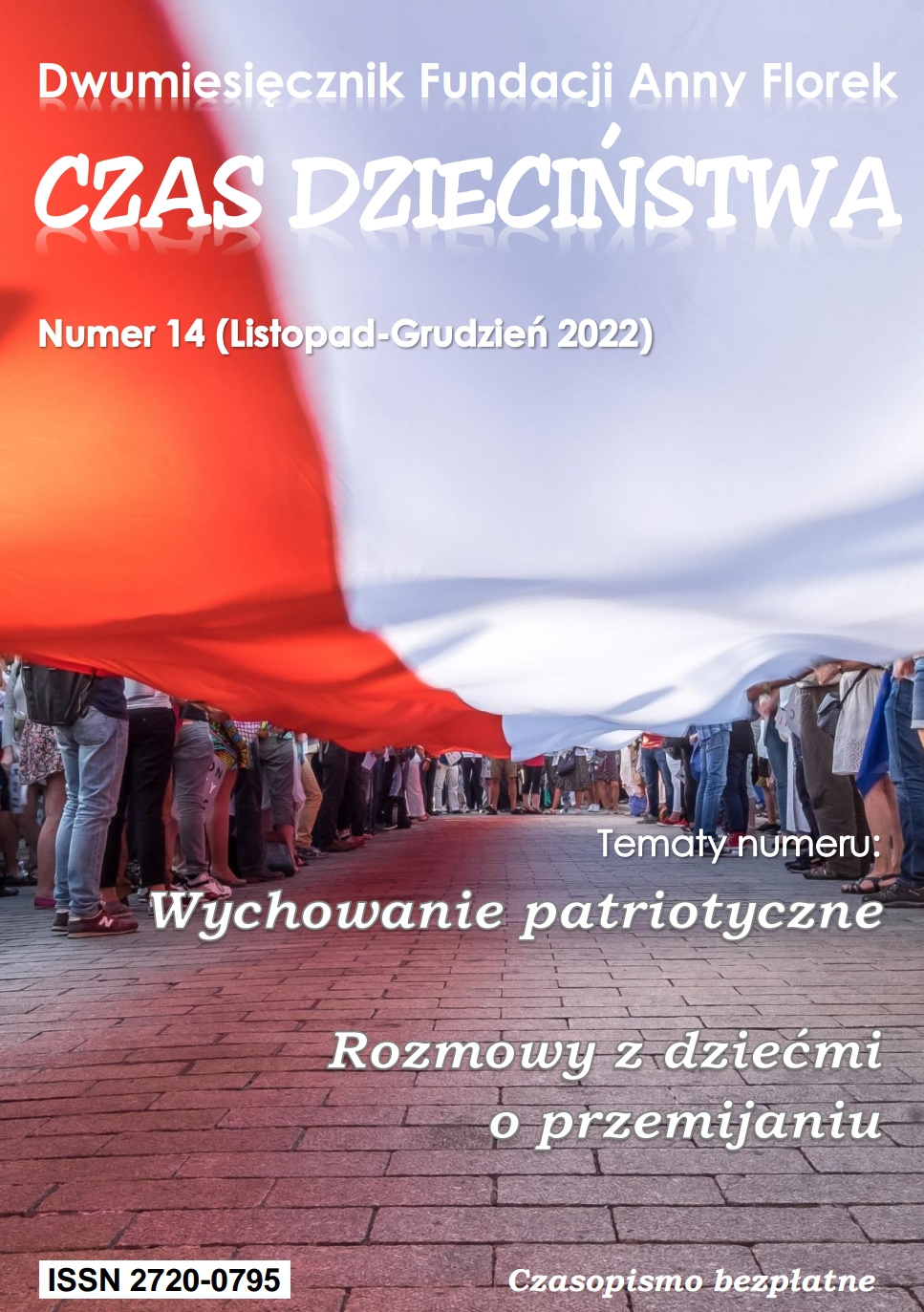 14. numer czasopisma "Czas Dzieciństwa". Temat numeru to wychowania patriotyczne,