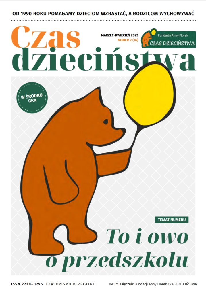 16, numer czasopisma "Czas Dzieciństwa". Temat numeru "To i owo o przedszkolu".